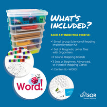 Load image into Gallery viewer, HANDS-ON EXPERIENCE: Implementing Structured Literacy using Manipulatives in the K-3 Classroom