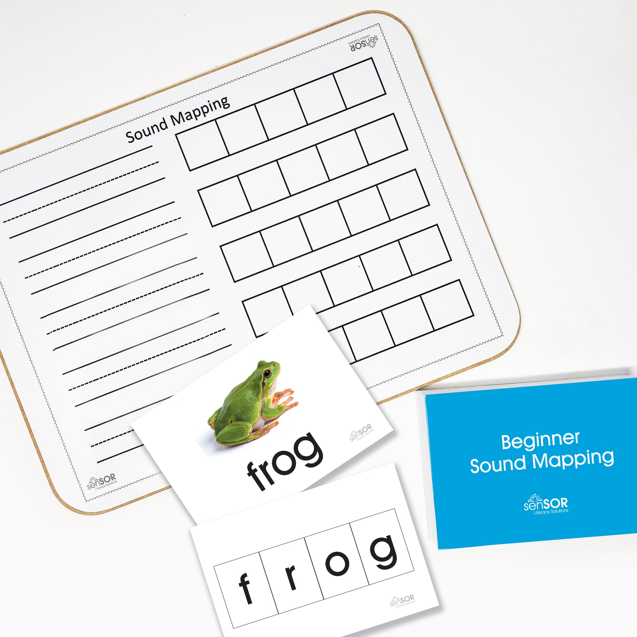 Sound Mapping Board with Beginner Sound Mapping Cards SenSOR Literacy
