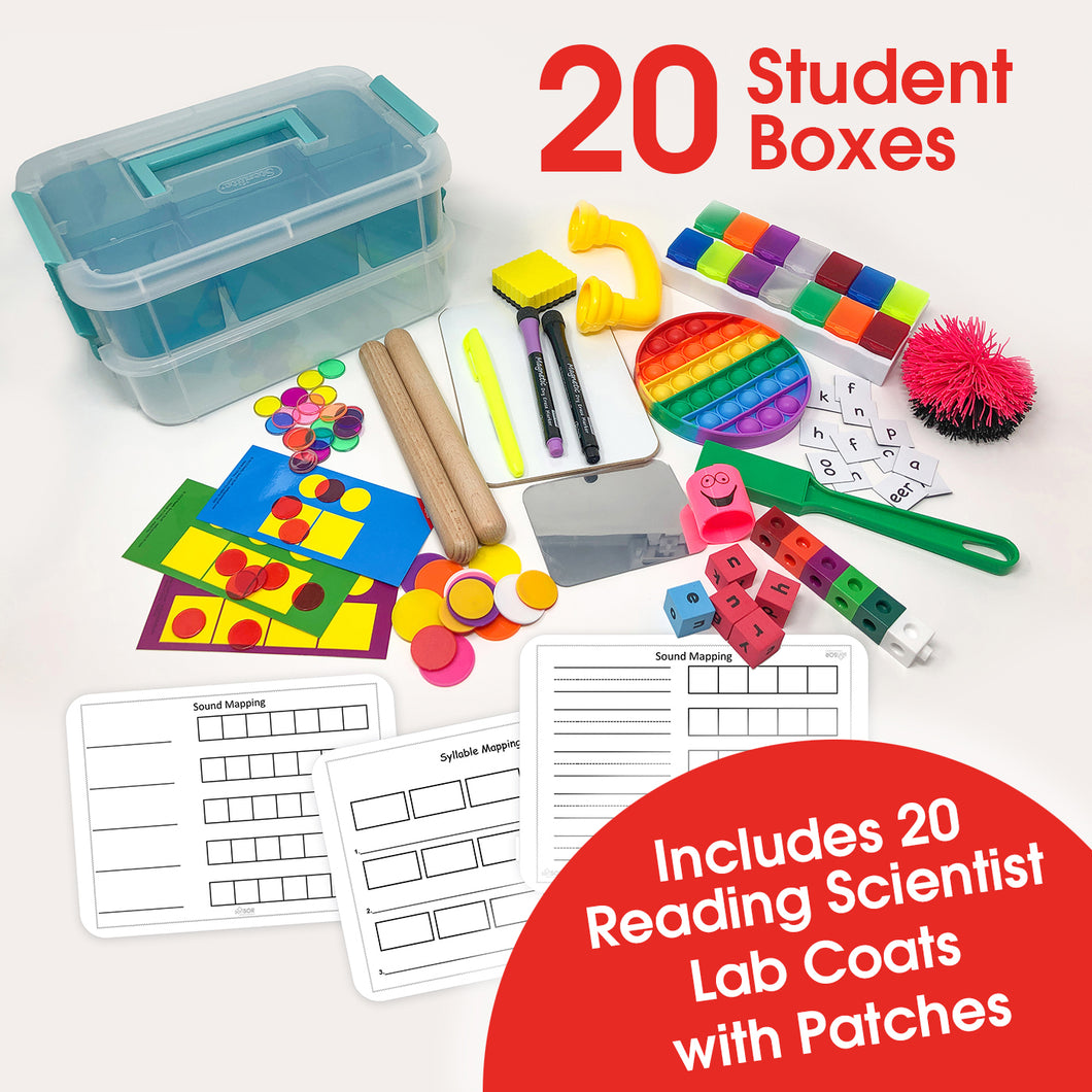 Deluxe Science of Reading Classroom Set (20 Student Boxes)